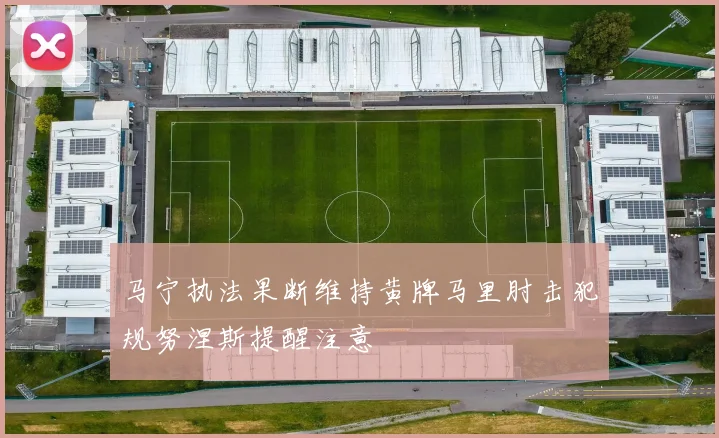 马宁执法果断维持黄牌马里肘击犯规努涅斯提醒注意