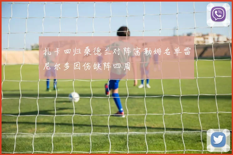 扎卡回归桑德兰对阵富勒姆名单雷尼尔多因伤缺阵四周