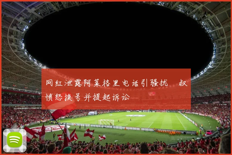 网红泄露阿莱格里电话引骚扰囧叔愤怒换号并提起诉讼